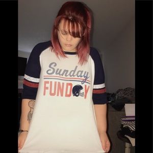 Sunday Funday! NFL Football Plus Size Tee